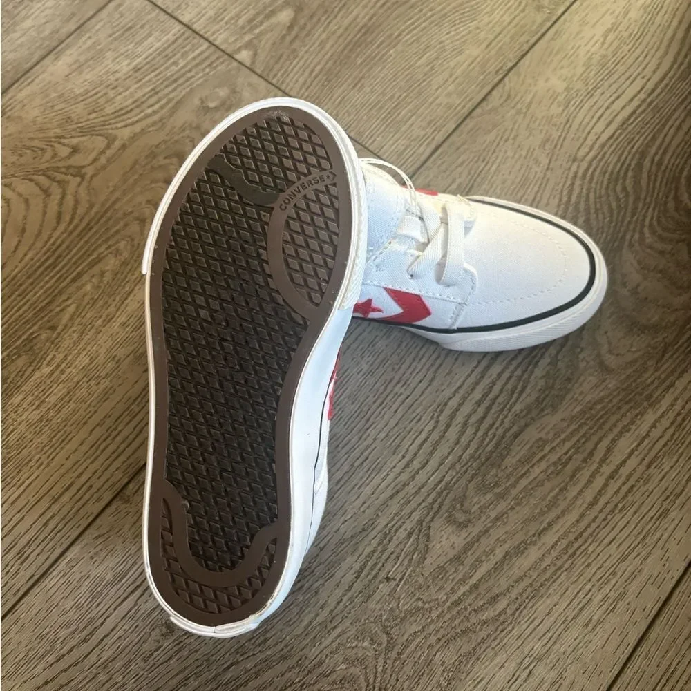 Converse Kids' White and Red Sneakers